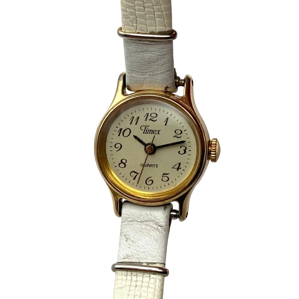 VTG Timex T-Cell Women's Petite Cocktail Watch 19mm - New Battery Adjustable WR